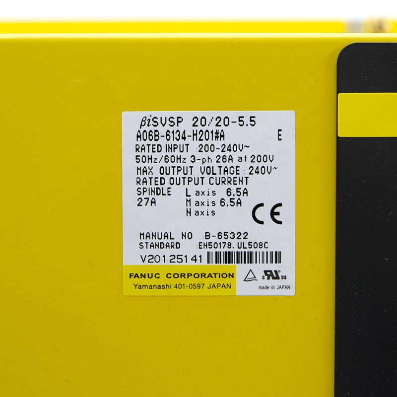 Neu auf Lager Servo Drive BiSVPM20 20-5.5 Servo verstrker A06B-6134-H202 A06B-6134-H203 A06B-6134-H201 # A A06B-6134-H201 Fanuc