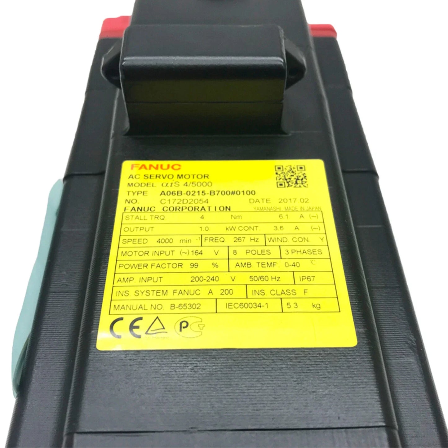 A06B-0215-B700 Fanuc Servo Motor Tested Ok A06B 0215 B700