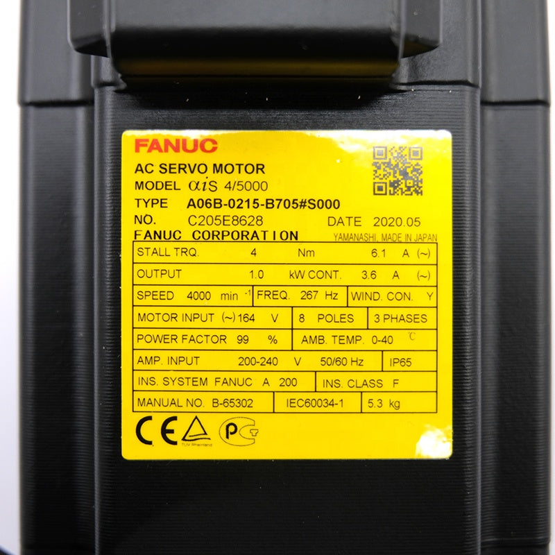 New in Stock MDL AiSR 30/3000 133 HZ 200-240V 3-PHASE 23 AMP AC Servo Motor A06B-0215-B705 #S000 Fanuc