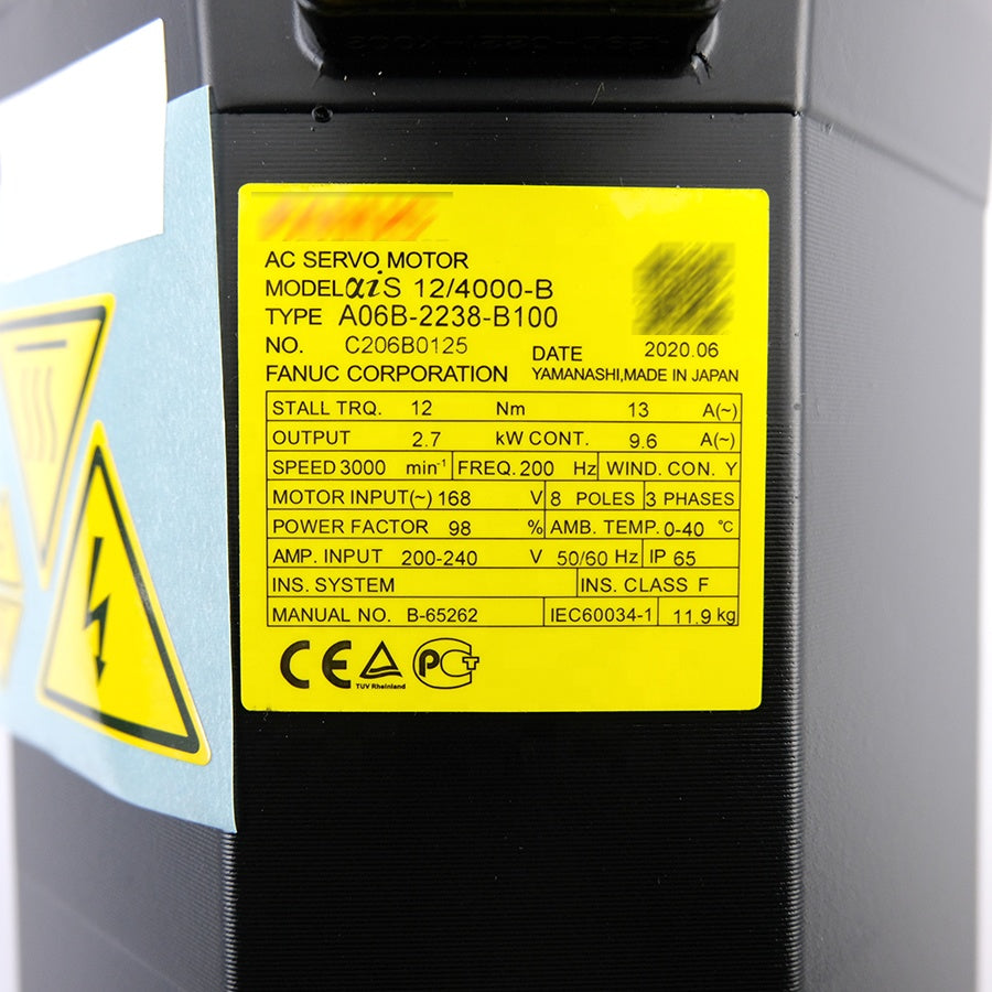 Original Electric Servo Motor A06B-2238-B100 Fanuc Motor