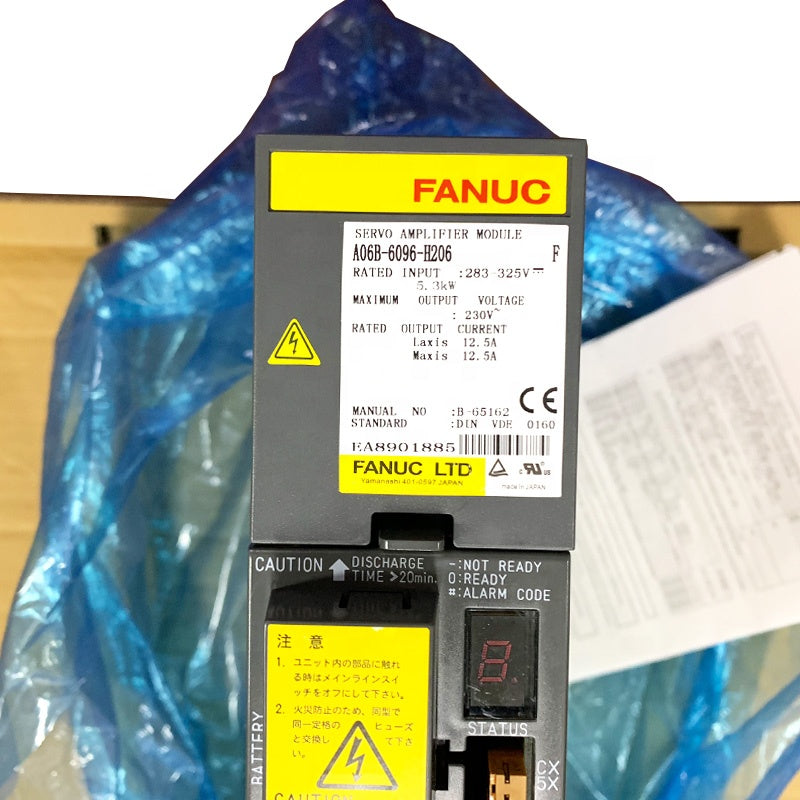 Original Fanuc A06b-6059-h203 A06B Servo Drive Fanuc A06B-6096-H206 CNC PLC Servo Amplifier Module A06B-6096-H206 A06b 6096 H206